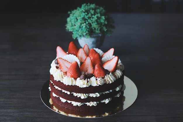 Close-up van cupcakes op tafel