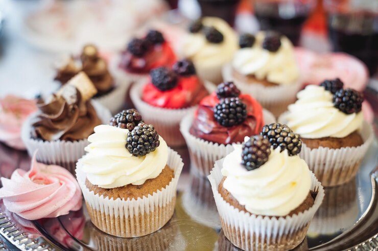 Foto close-up van cupcakes