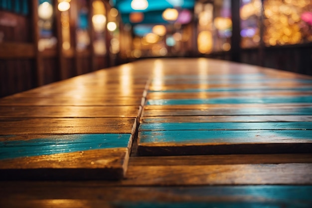 Close up van de bovenkant van houten tafel of houten vloer textuur met houten achtergrond