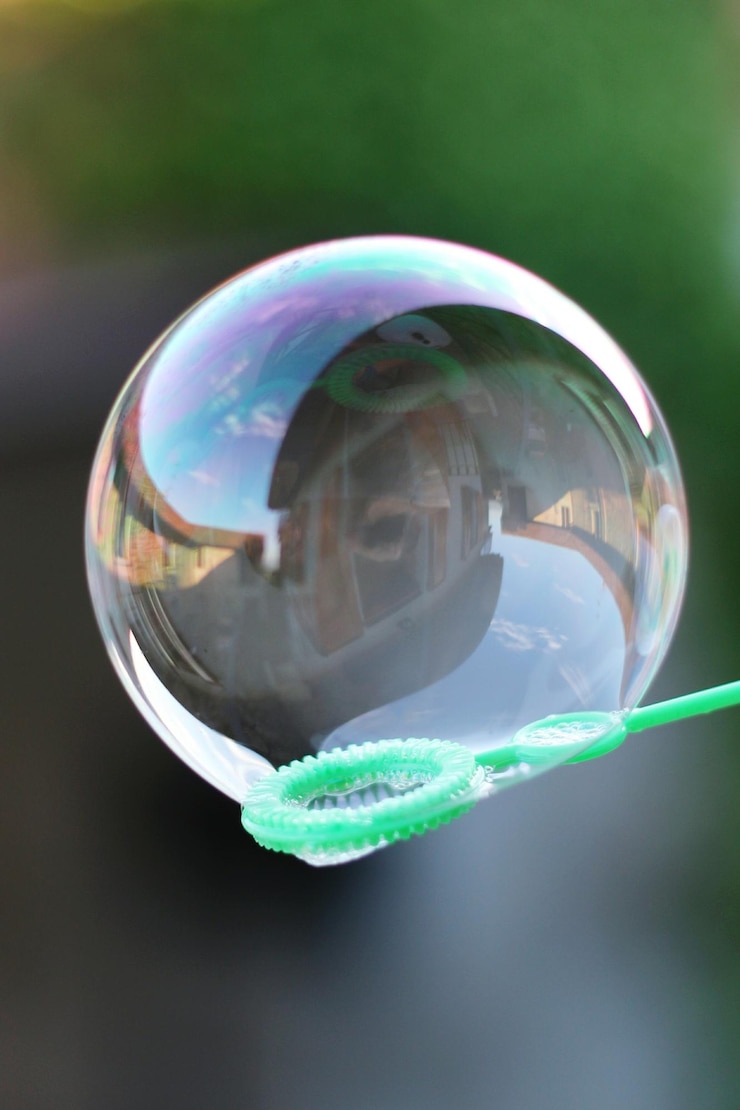 Foto close-up van de bubbelstaaf