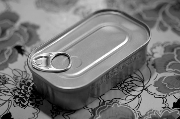 Close-up van de container op tafel