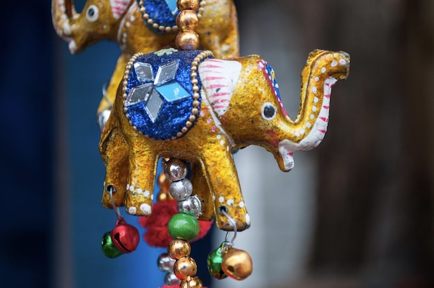 Close-up van de decoratie van de olifant