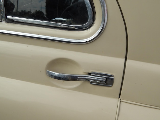Foto close-up van de deur van de auto