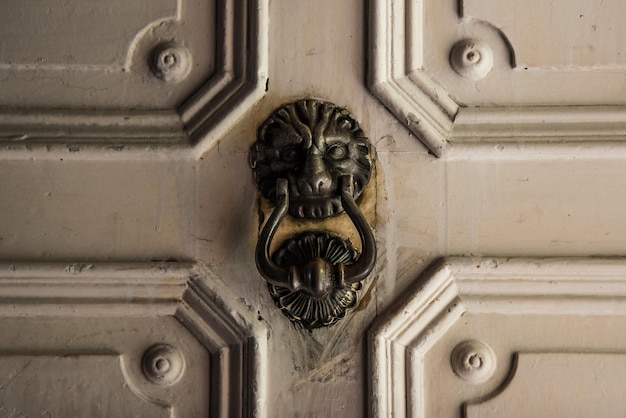 Close-up van de deurknop