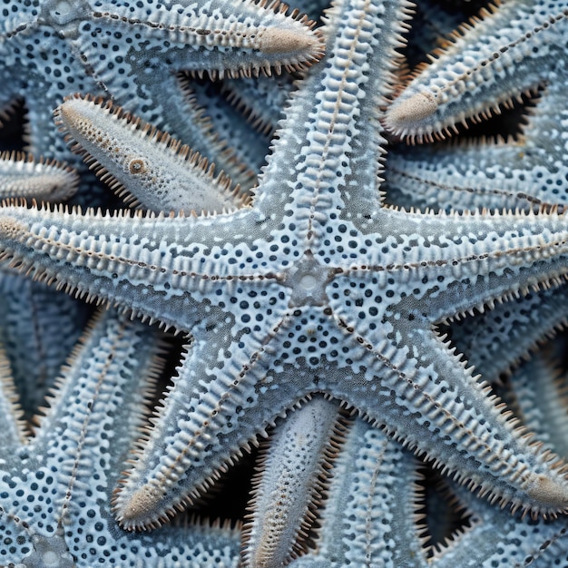 Close-up van de getextureerde huid van een zeester