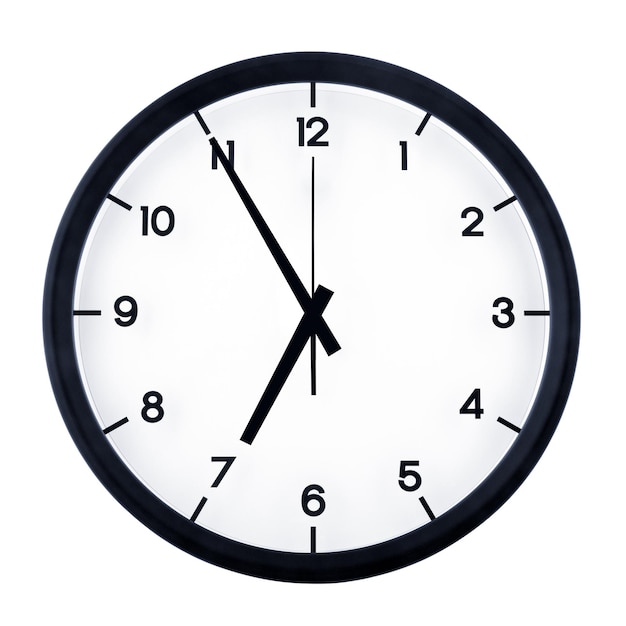 Close-up van de horloge op de muur