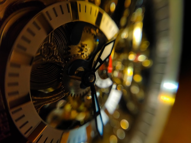 Close-up van de horloge