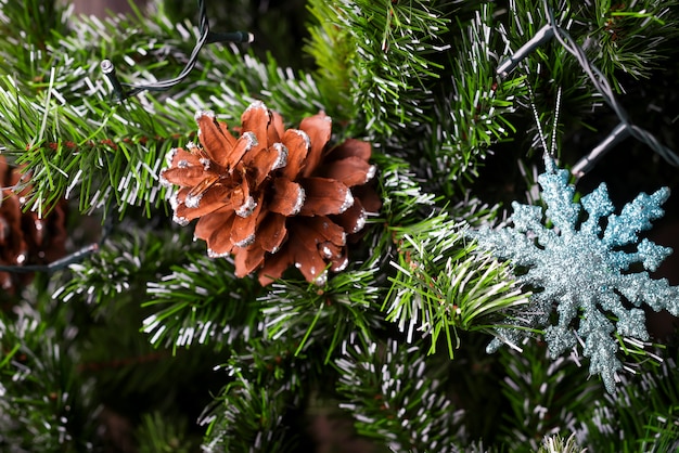 Close-up van de kerstboom