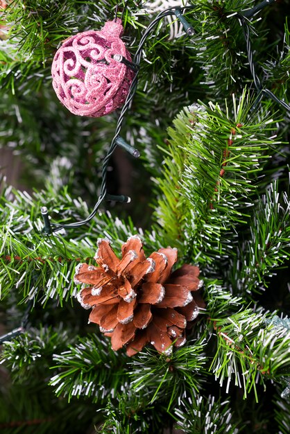 Close-up van de kerstboom