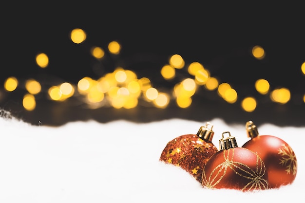 Close-up van de kerstversiering