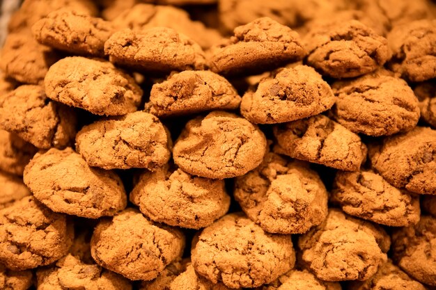 Close-up van de koekjes in de winkel in Parijs, Frankrijk