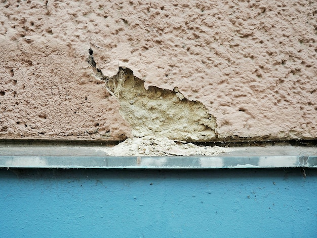 Close-up van de muur