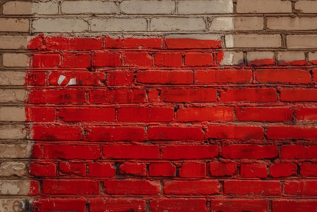 Close-up van de rode bakstenen muur