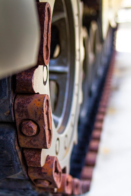 Foto close-up van de tank