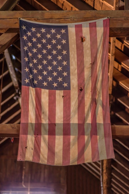 Close-up van de vlag