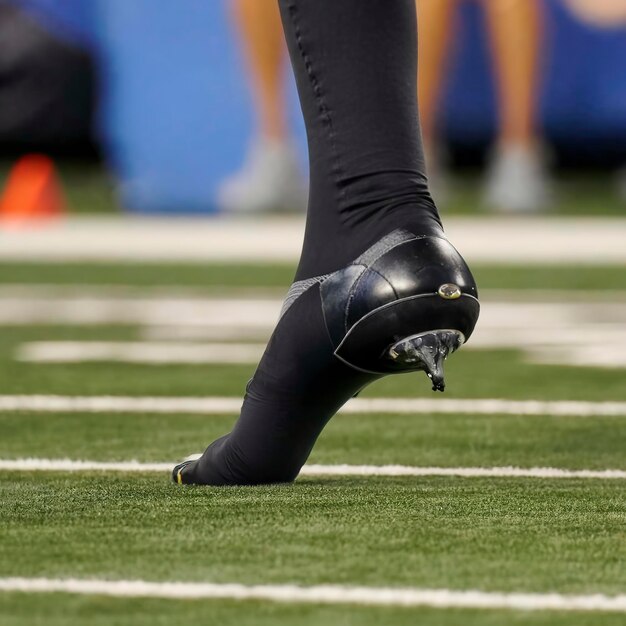 Foto close-up van de voet van de kickers