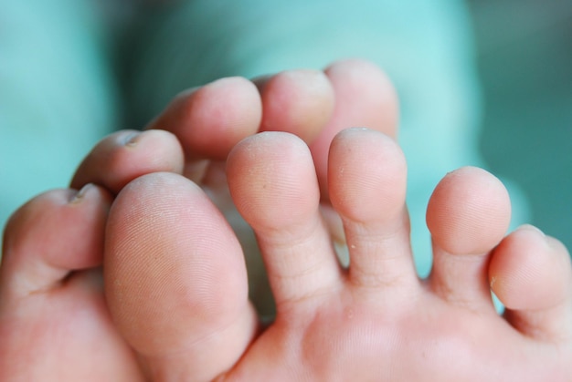 Foto close-up van de voet