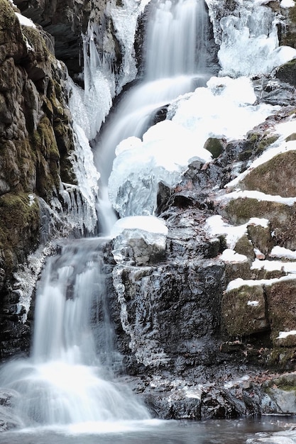 Foto close-up van de waterval