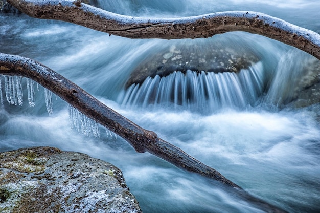 Close-up van de waterval