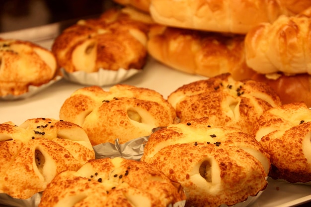 Close-up van desserts op een bord