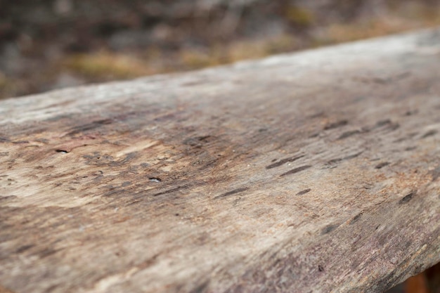 close-up van diagonale houten log