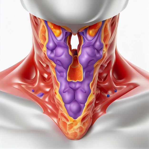 Close up van diagram de anatomie menselijk lichaam generatieve ai