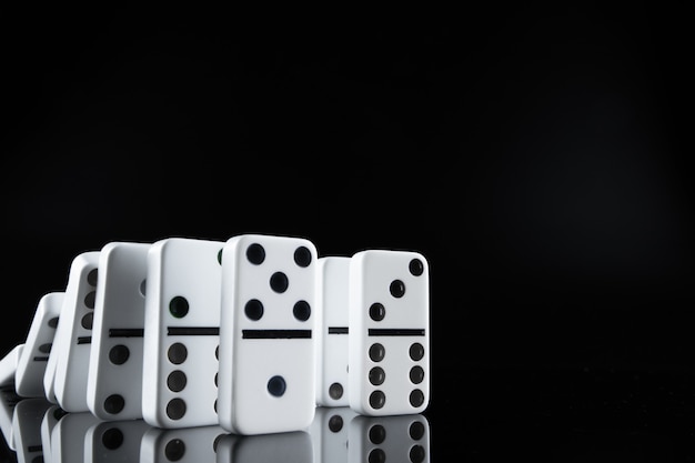 Close up van Domino stukken