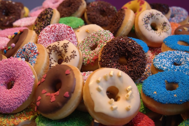 Close-up van donuts