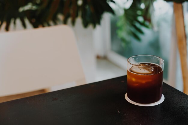 Close-up van drank op tafel