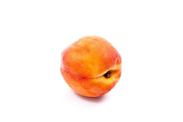 Foto close-up van een appel tegen een witte achtergrond