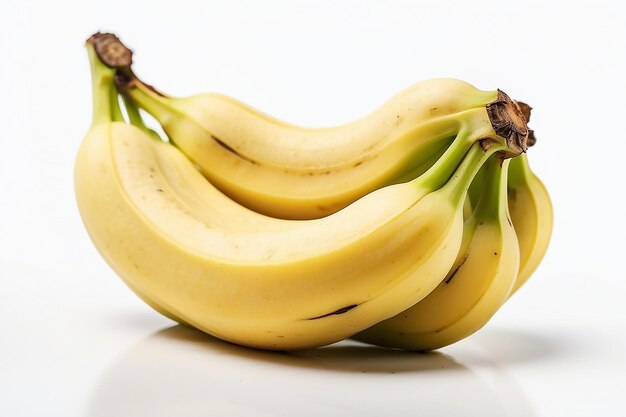 Close-up van een banaan geïsoleerd op wit