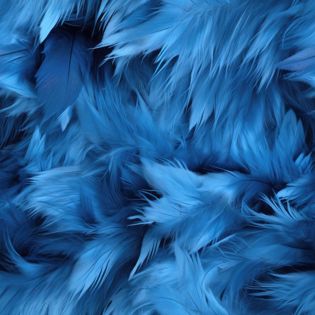 Close-up van een blauwe vachttextuur op een vogel