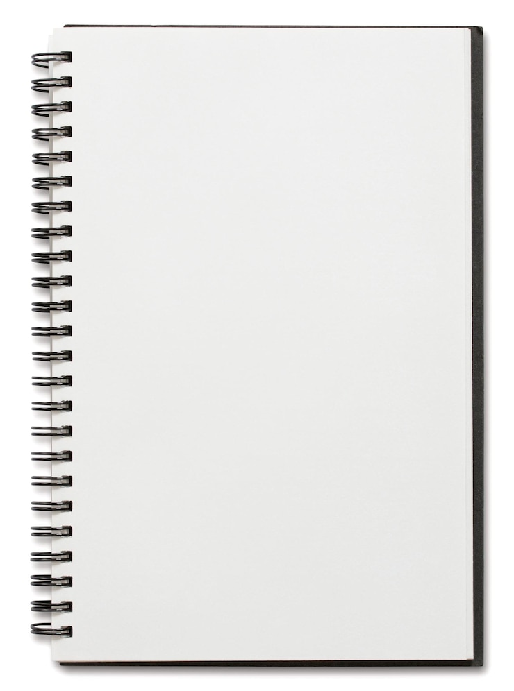 Foto close-up van een boek tegen een witte achtergrond