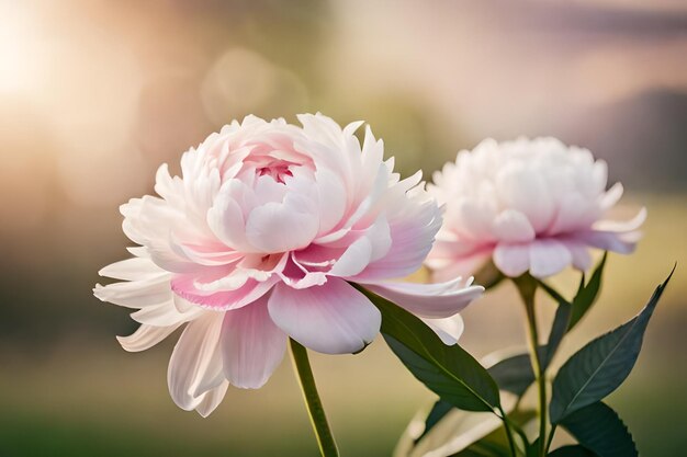 Close-up van een boeket van wit en roze