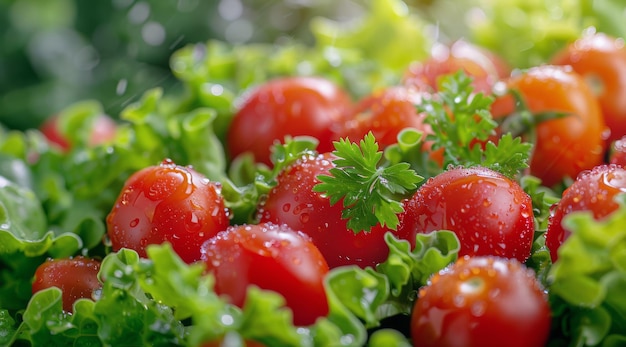 Close-up van een bos tomaten