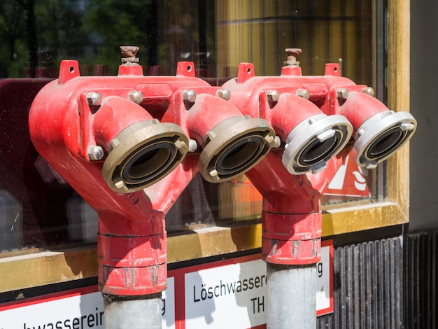 Foto close-up van een brandkraan