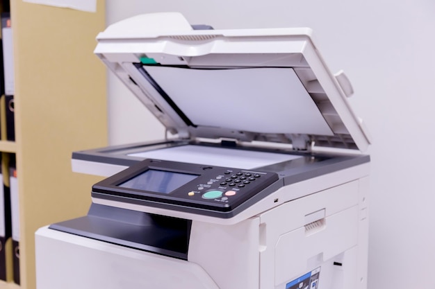 Close-up van een computerprinter