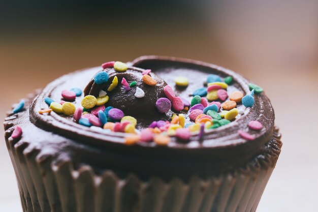 Close-up van een cupcake