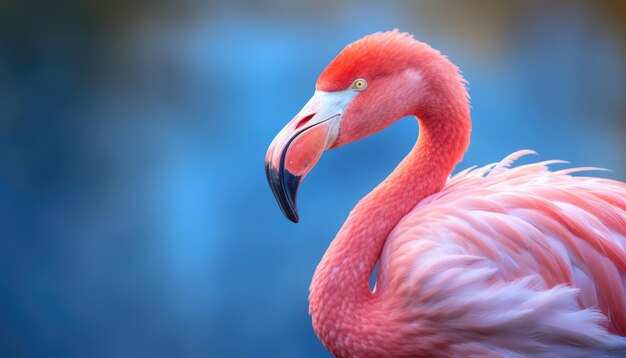 close-up van een flamingo