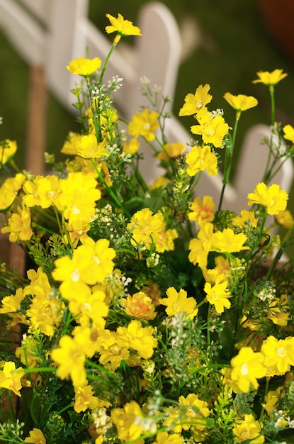 Foto close-up van een gele bloem