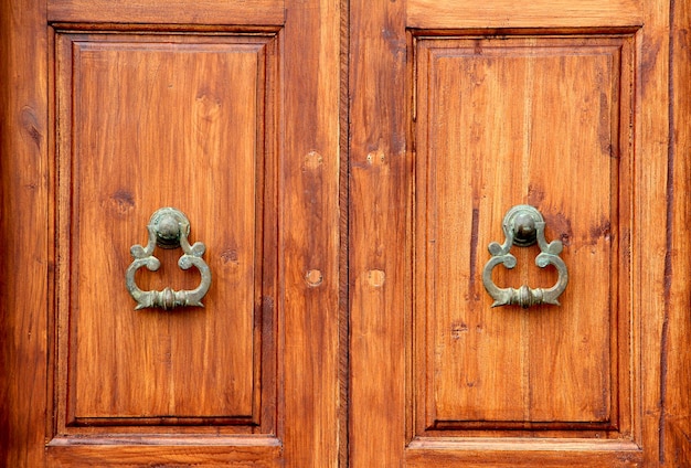 Close-up van een gesloten deur