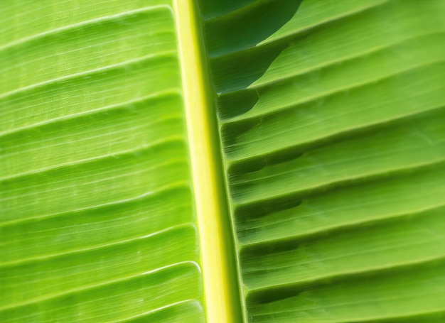 Close-up van een groen bananenblad