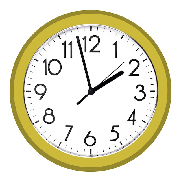 Close-up van een horloge aan de muur
