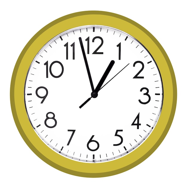 Close-up van een horloge aan de muur