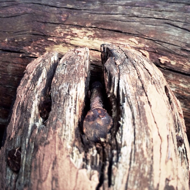 Close-up van een houten plank