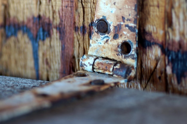 Foto close-up van een houten plank