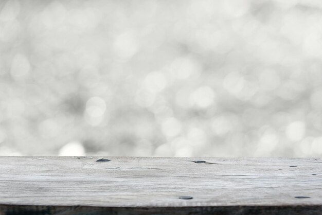 Foto close-up van een houten tafel