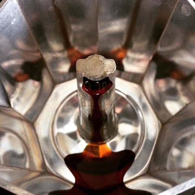 Foto close-up van een koffiemachine