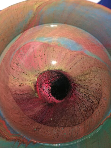 Foto close-up van een kunstmatig oog