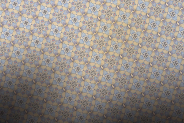 Foto close-up van een mooi patroon op de muur van een moskee